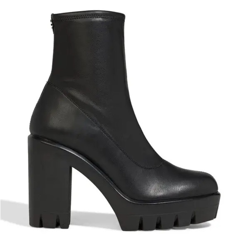 Giuseppe Zanotti | Gintonic Stretch-Leather Platform Sock Boots Black 41